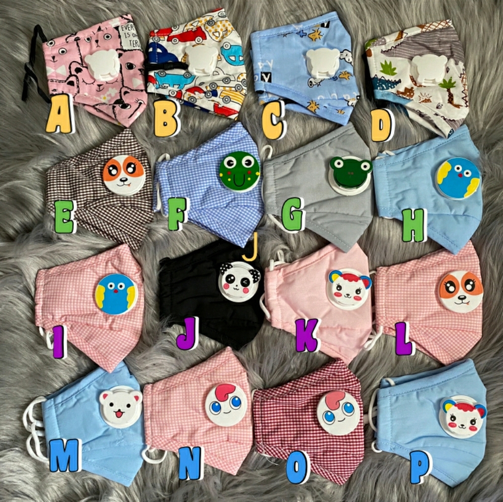 3pcs Kids Child Cotton Face Mask